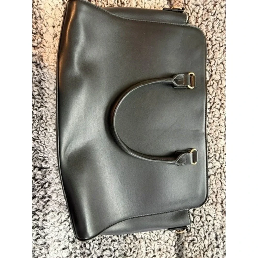 Women's Black Nicole Miller New York Laptop Tote Bag